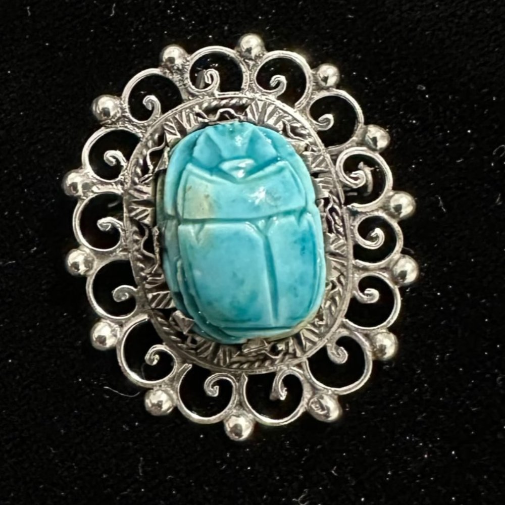 Sterling Turquoise Pin/Pendant